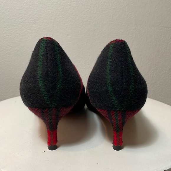 ESSENTIEL ANTWERP Raberi Tartan Kitten Heels Wool Plaid - Picture 4 of 14